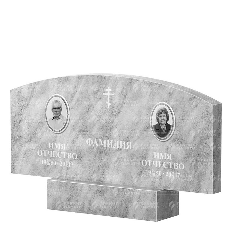 Памятники из мрамора в Стерлитамаке | Двойной мраморный памятник ФМ-256