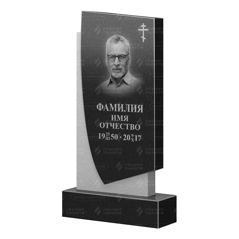 Памятники из гранита вертикальные в Стерлитамаке | Гранитный памятник ФГ-075