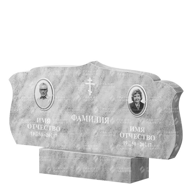 Памятники из мрамора в Стерлитамаке | Двойной мраморный памятник ФМ-130