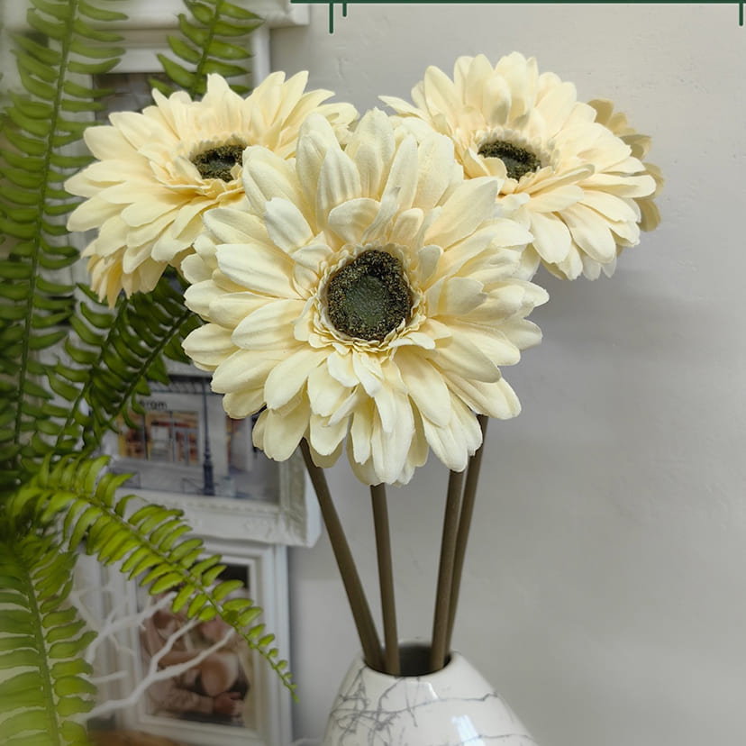 Искусственные цветы в Стерлитамаке | Цветок искусственный «Гербера», молочно-персиковая, одиночный