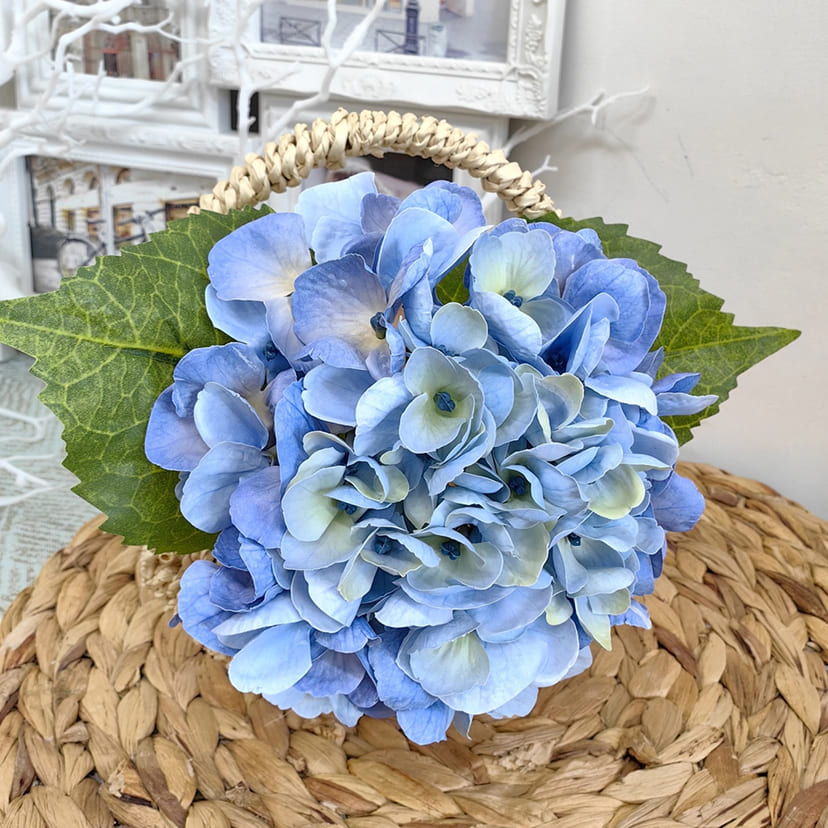 Искусственные цветы в Стерлитамаке | Цветок искусственный «Гортензия», голубая, одиночный
