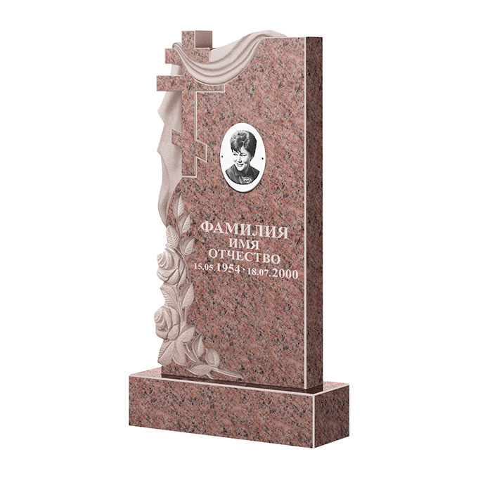 Гранитные памятники в Стерлитамаке | Памятник из гранита Розалия Pink ФГЦ-189