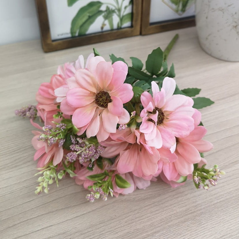 Искусственные цветы в Стерлитамаке | Цветы искусственные «Ромашки с бутонами», розовые, букет