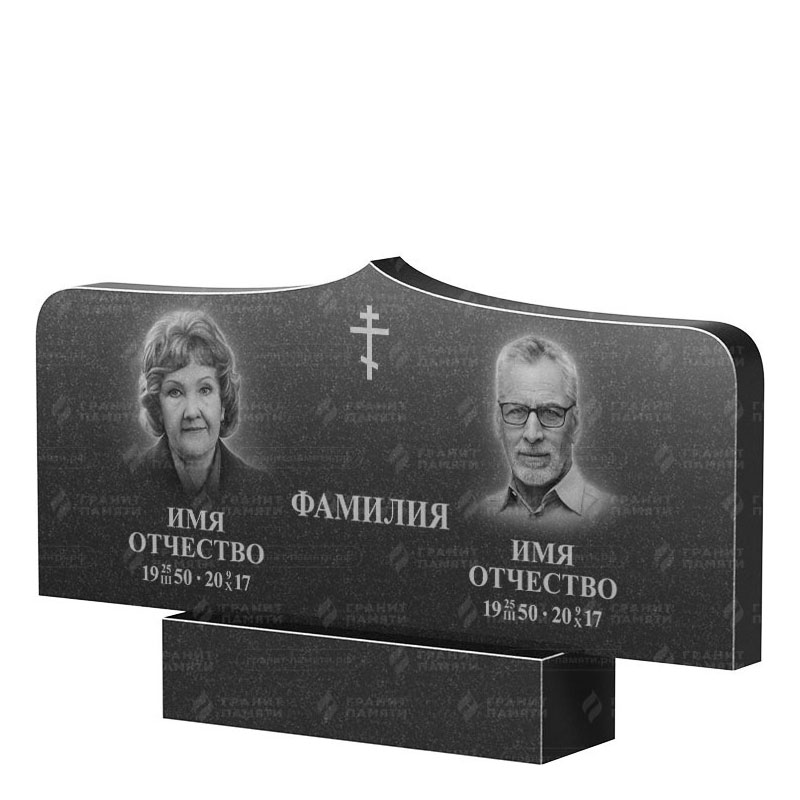 Гранитные памятники в Стерлитамаке | Двойной гранитный памятник ФГ-260