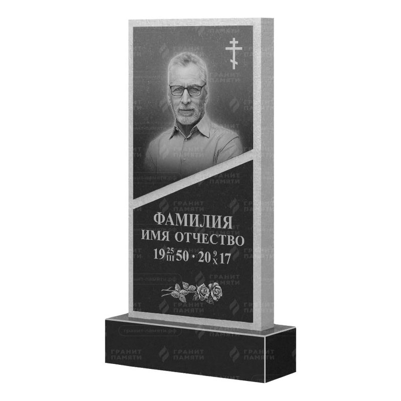 Памятники из гранита вертикальные в Стерлитамаке | Гранитный памятник ФГ-164