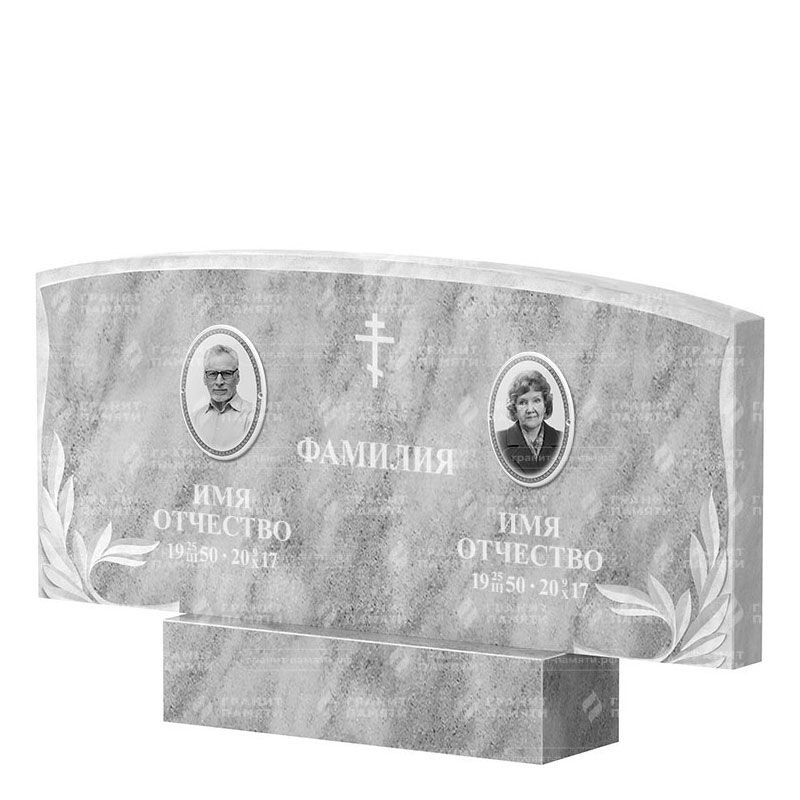 Памятники из мрамора в Стерлитамаке | Двойной мраморный памятник ФМ-135