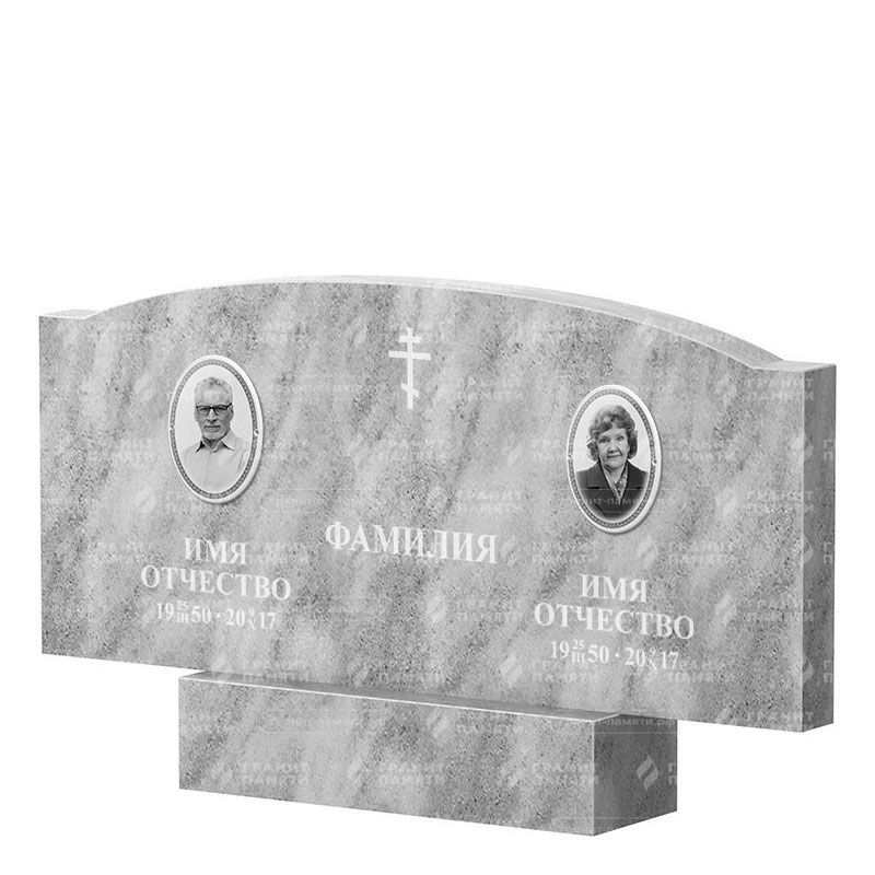Памятники из мрамора в Стерлитамаке | Двойной мраморный памятник ФМ-257