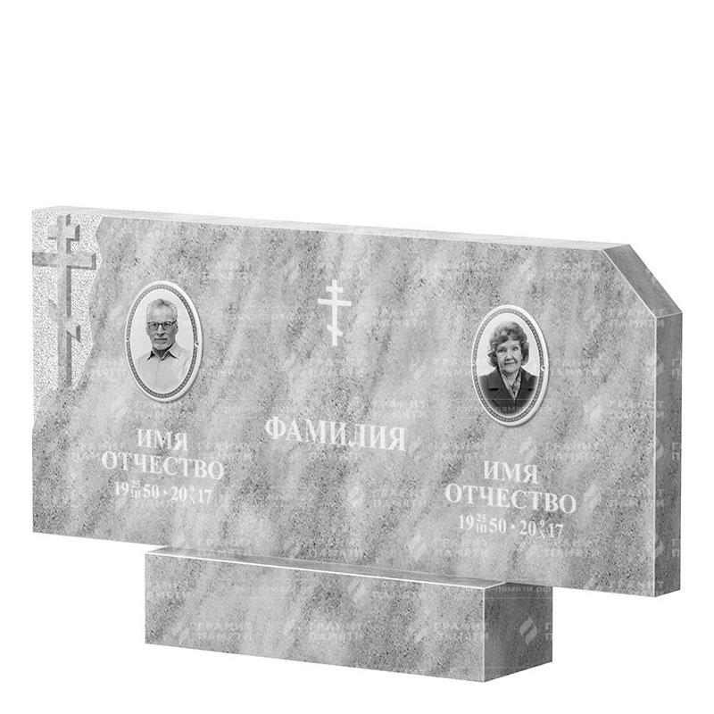 Памятники из мрамора в Стерлитамаке | Двойной мраморный памятник ФМ-134