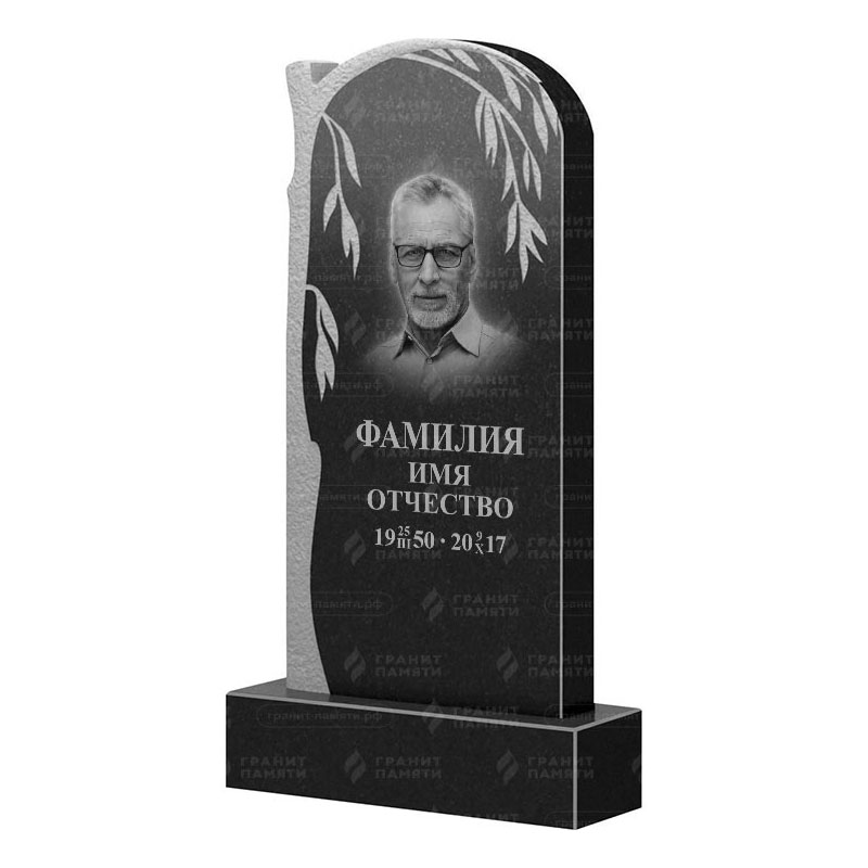 Памятники из гранита с деревом в Стерлитамаке | Гранитный памятник ФГ-090