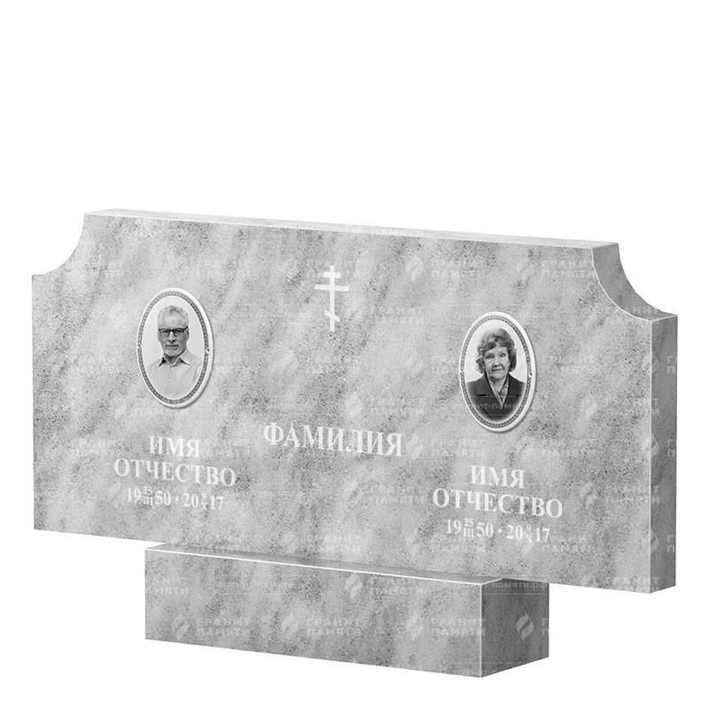 Памятники из мрамора в Стерлитамаке | Двойной мраморный памятник ФМ-253