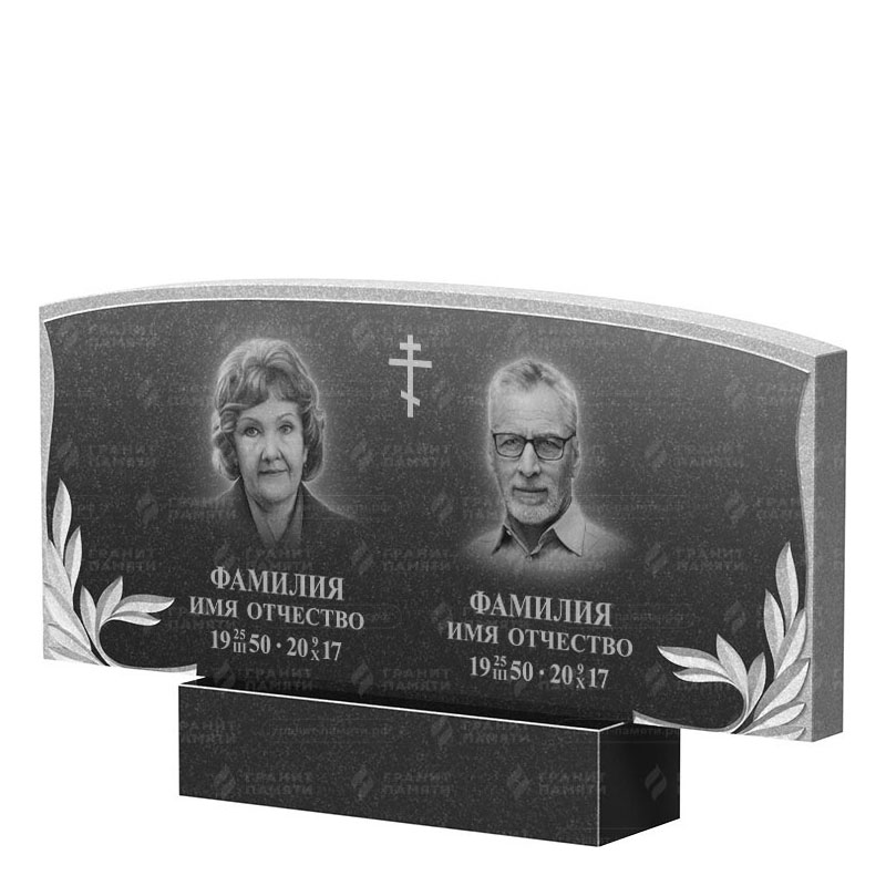 Памятники из гранита двойные в Стерлитамаке | Двойной гранитный памятник ФГ-135