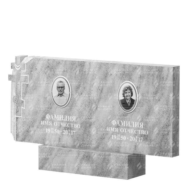 Памятники из мрамора в Стерлитамаке | Двойной мраморный памятник ФМ-139