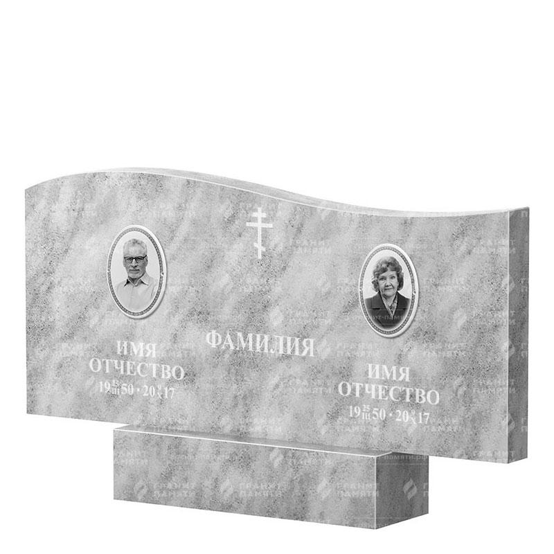 Памятники из мрамора в Стерлитамаке | Двойной мраморный памятник ФМ-255