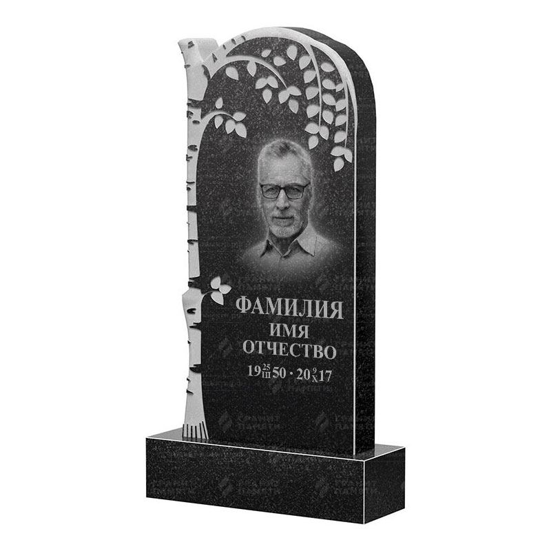 Памятники из гранита с деревом в Стерлитамаке | Гранитный памятник ФГ-091