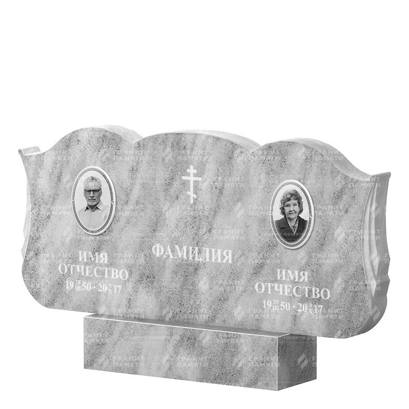 Памятники из мрамора в Стерлитамаке | Двойной мраморный памятник ФМ-261