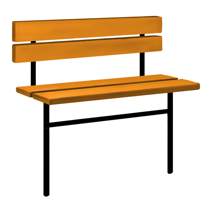 Металлические оградки, столы, скамейки в Стерлитамаке | Скамейка №3 со спинкой