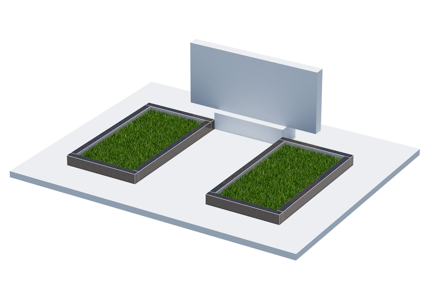 Цветники и надгробные плиты в Стерлитамаке | Цветник Автономный, 2 шт