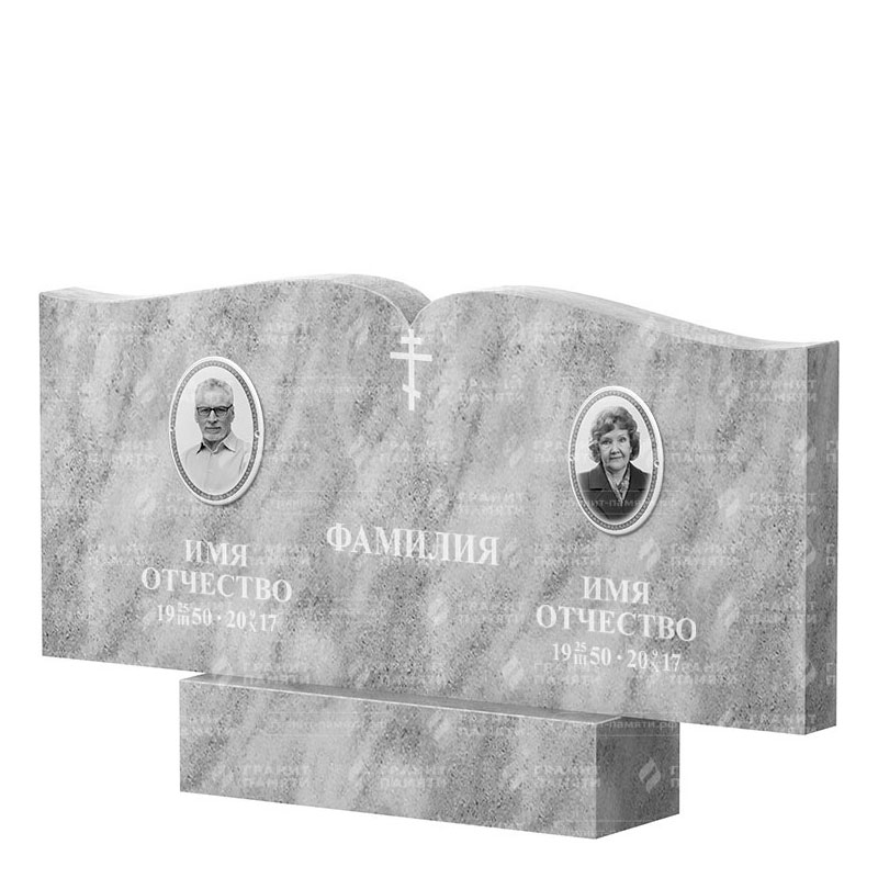 Памятники из мрамора в Стерлитамаке | Двойной мраморный памятник ФМ-259