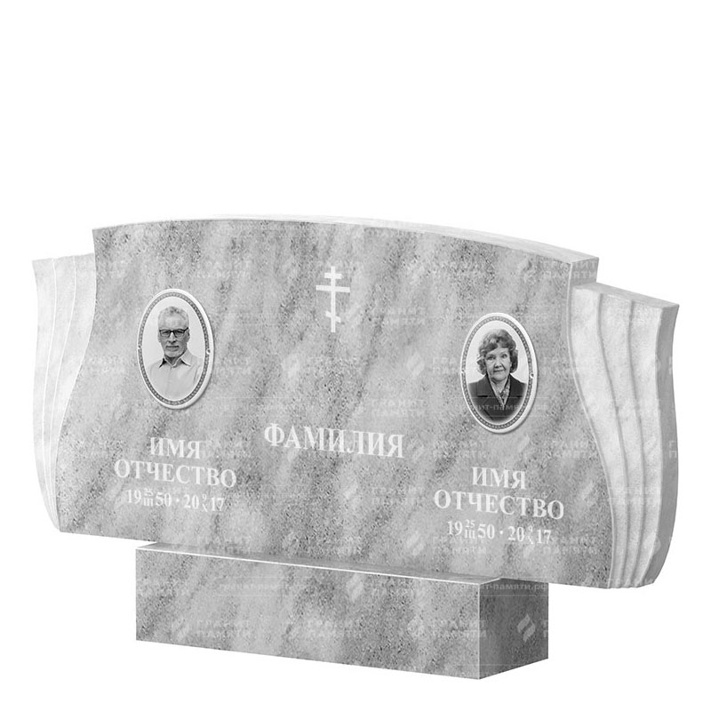 Памятники из мрамора в Стерлитамаке | Двойной мраморный памятник ФМ-264