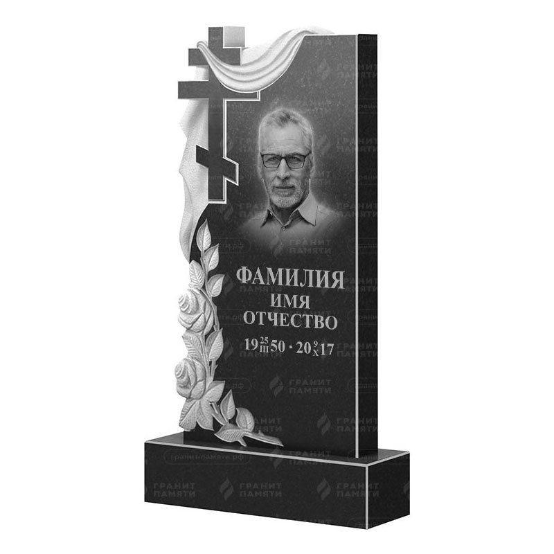Памятники из гранита вертикальные в Стерлитамаке | Гранитный памятник ФГ-189