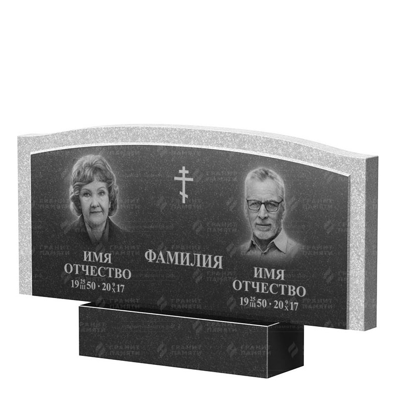 Памятники из гранита двойные в Стерлитамаке | Двойной гранитный памятник ФГ-131
