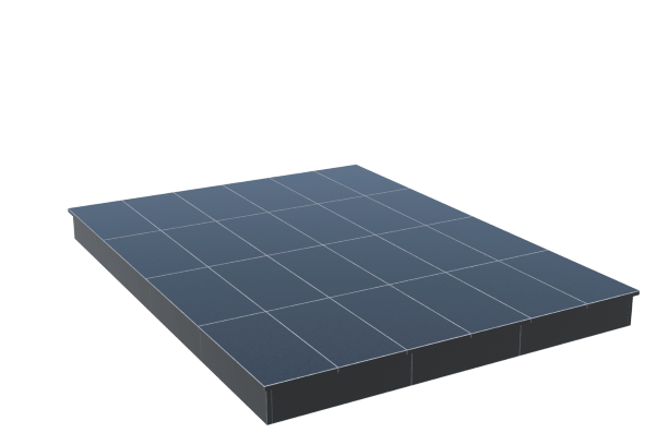 Площадки на могилу в Стерлитамаке | Площадка с вертикальной (15 см) облицовкой гранитом Габбро