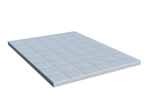 Площадки на могилу в Стерлитамаке | Площадка с тротуарной плиткой