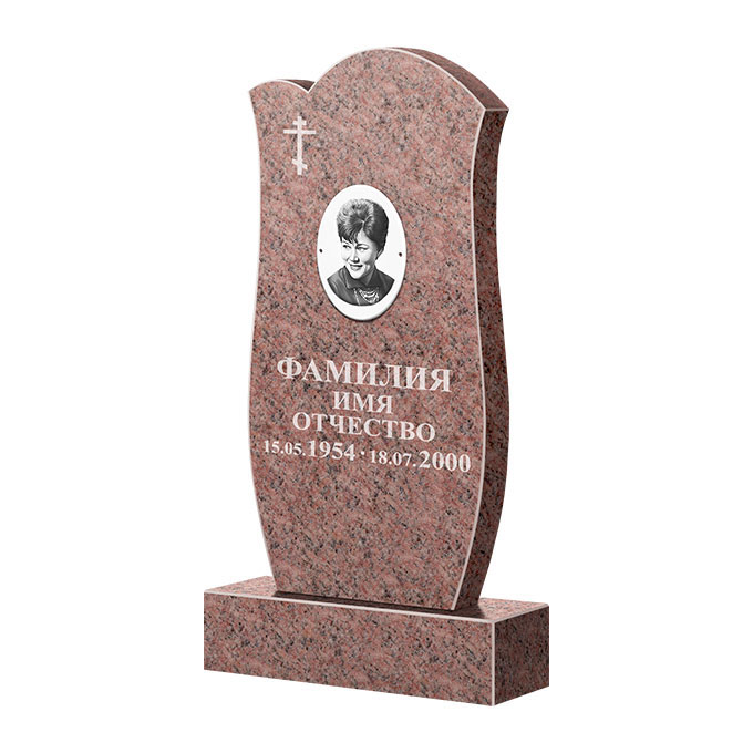 Памятники из цветного гранита в Стерлитамаке | Памятник из гранита Розалия Pink ФГЦ-039