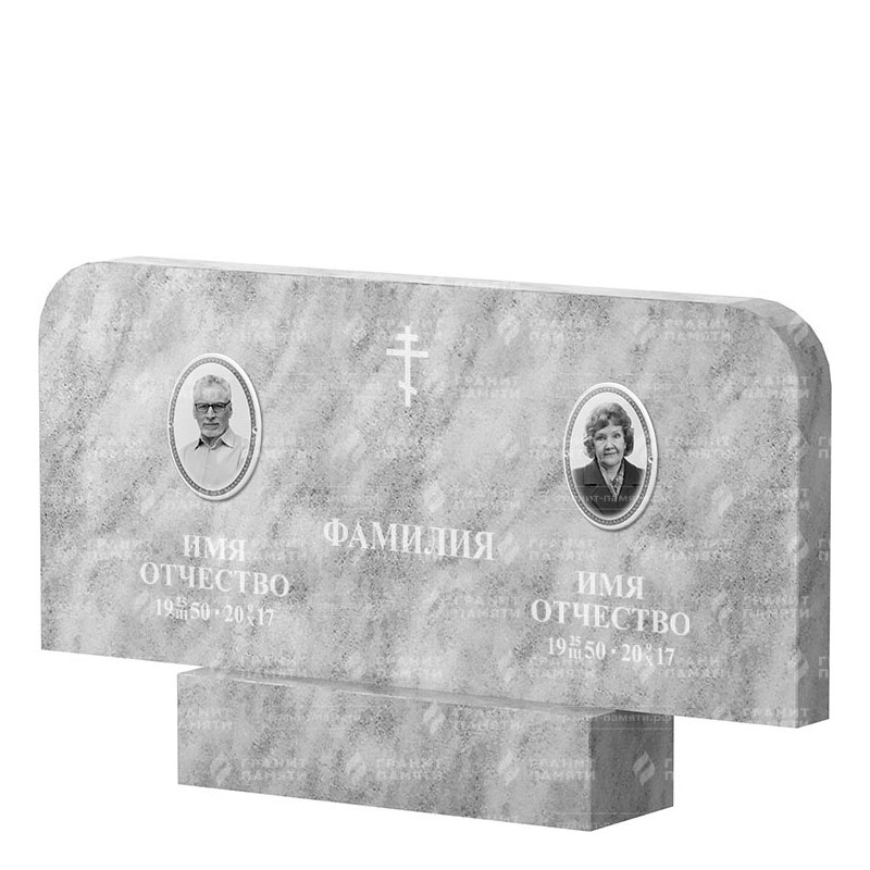 Памятники из мрамора в Стерлитамаке | Двойной мраморный памятник ФМ-254